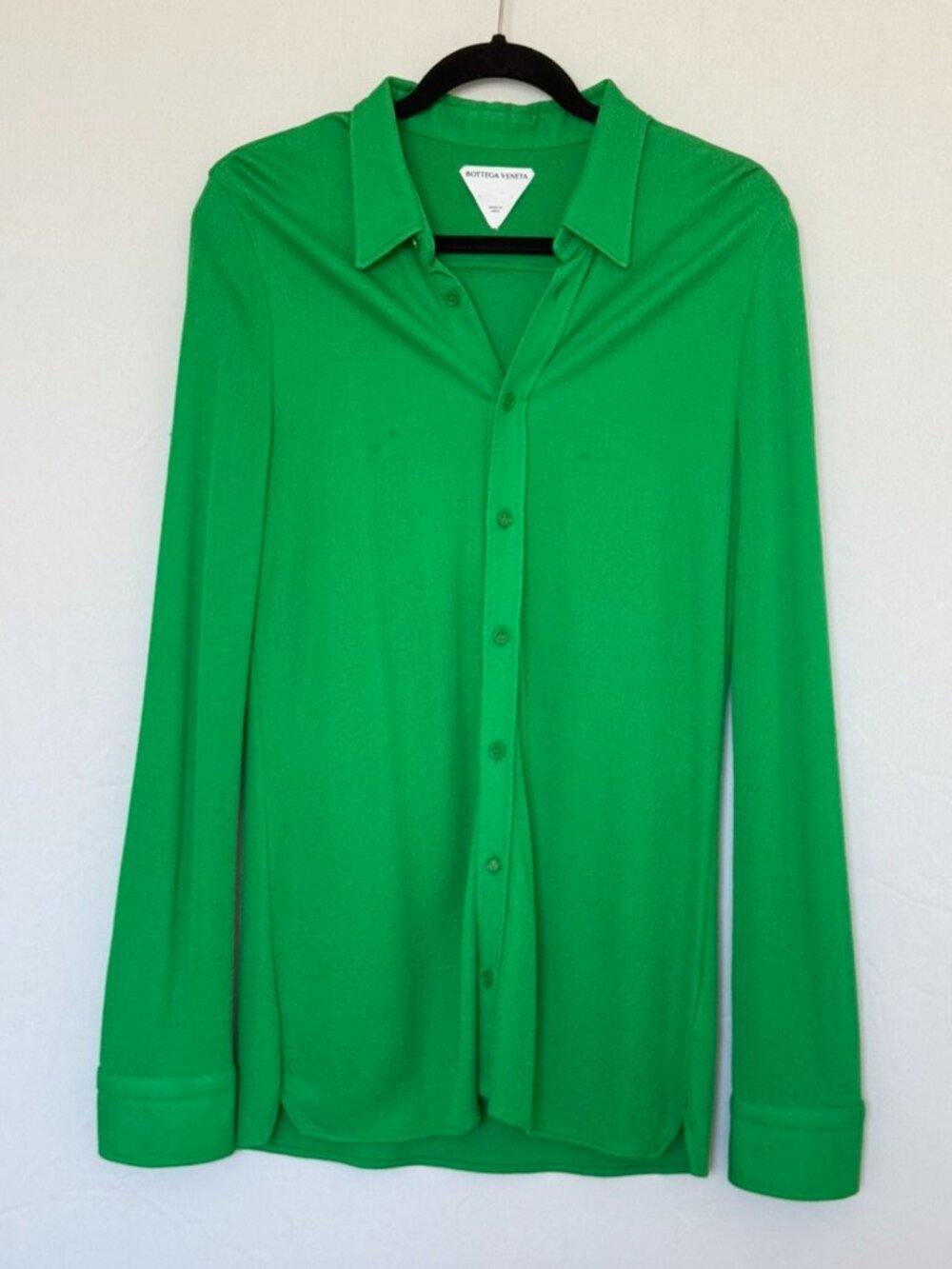 Bottega Veneta Parakeet Jersey Sable Shirt